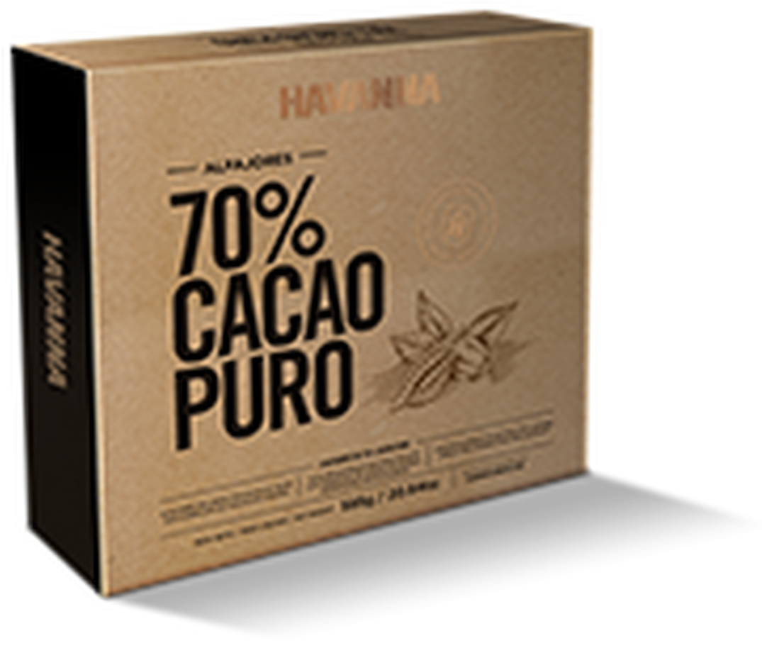 70 Percent Pure Cacao Chocolate Box