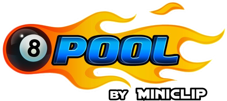 8 Ball Pool Flaming Logo Miniclips