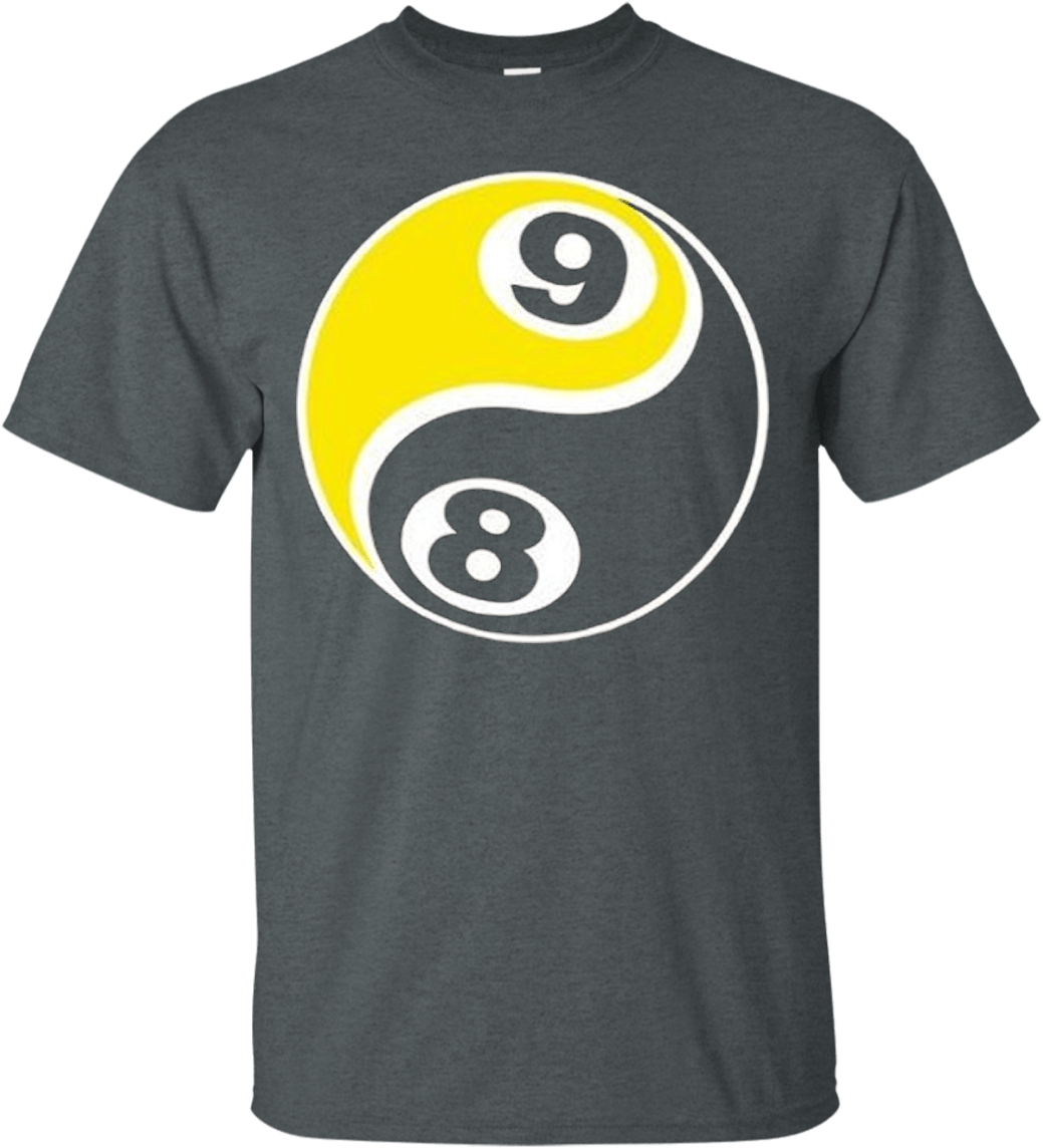 8 Ball Pool Yin Yang T Shirt Design