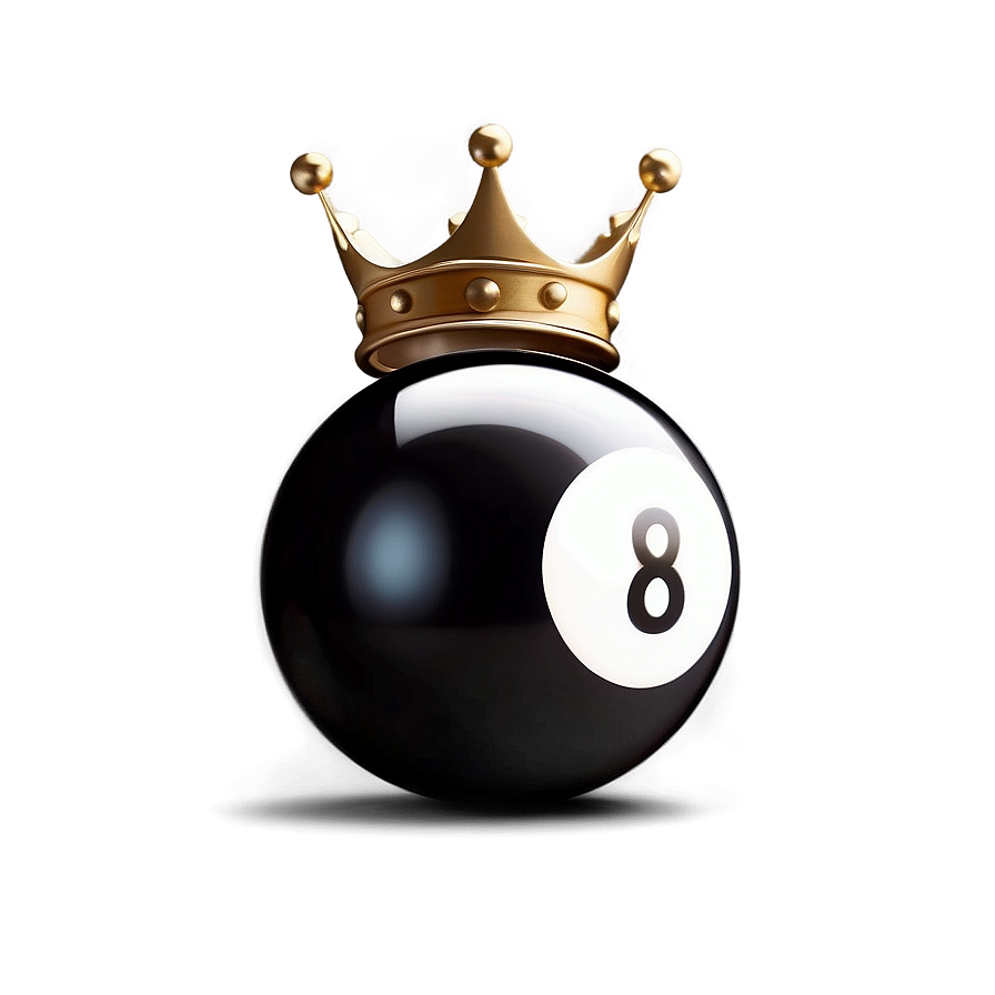 8 Ball With Crown Png Rlx45