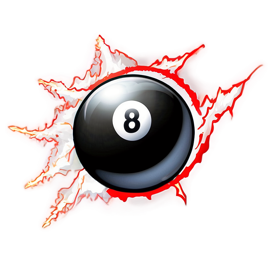 8 Ball With Lightning Png Nyx76