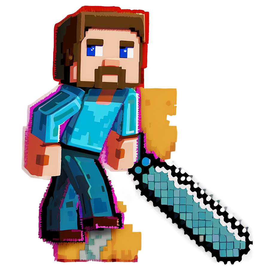 8-bit Steve Minecraft Png 56