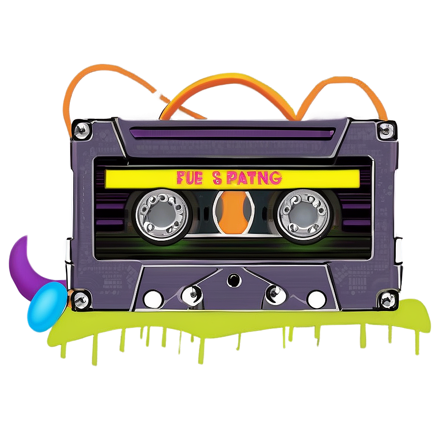 80s Cassette Tape Png Awu