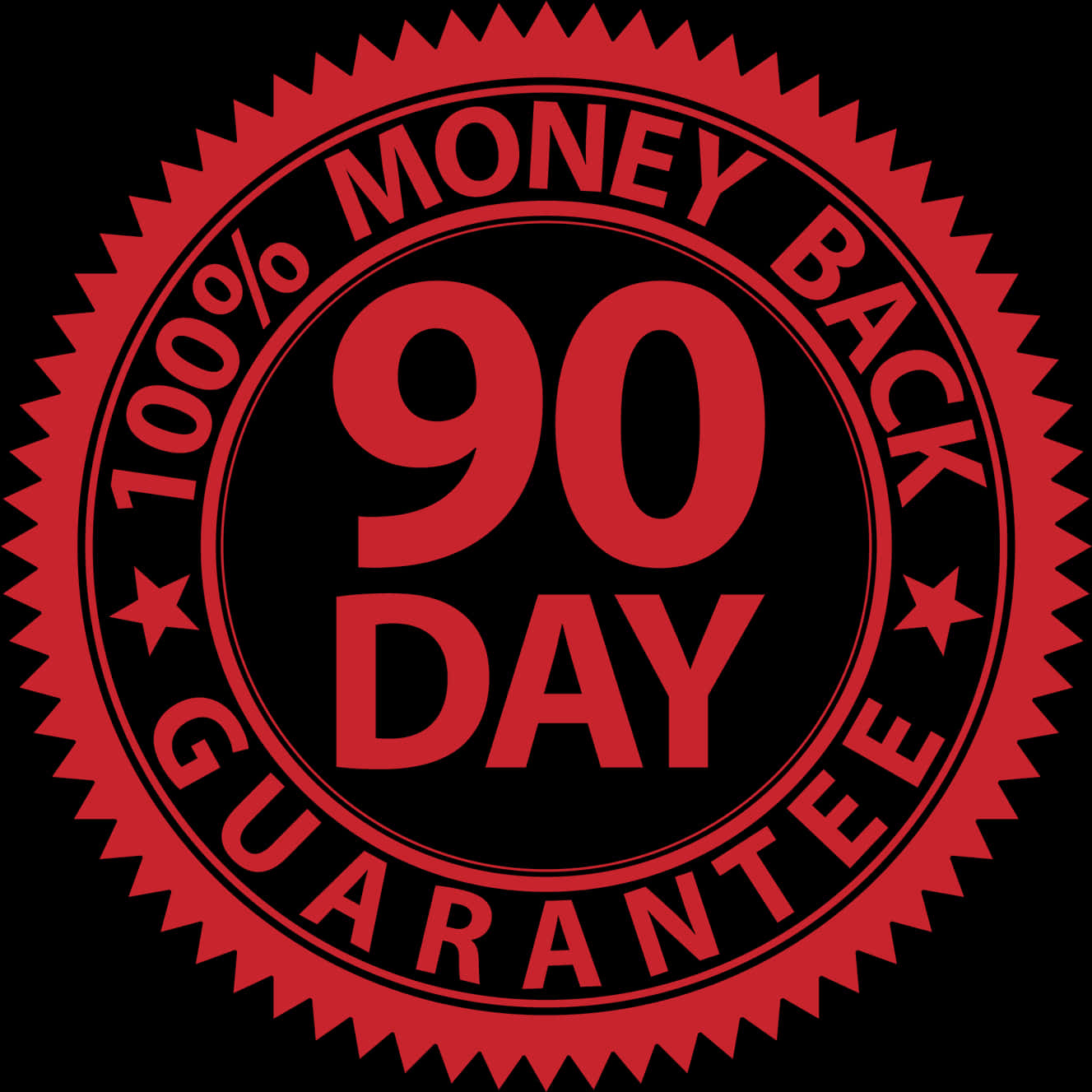 90 Day Money Back Guarantee Seal