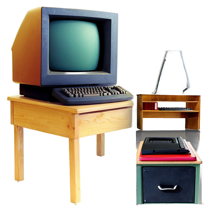 90s Computer In Classroom Png Plu