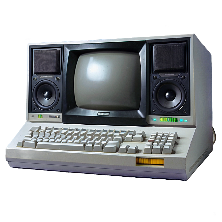 90s Computer With Speakers Png 06252024