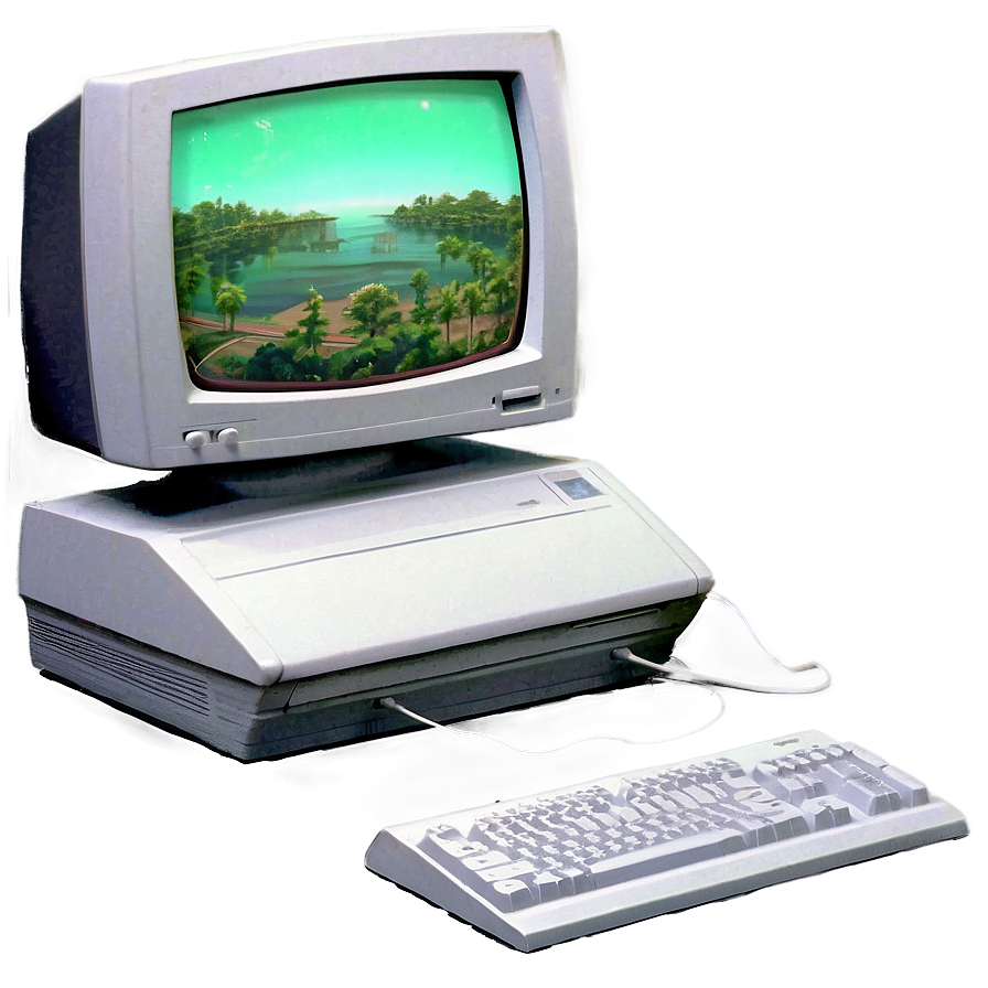 90s Desktop Publishing Computer Png 06252024