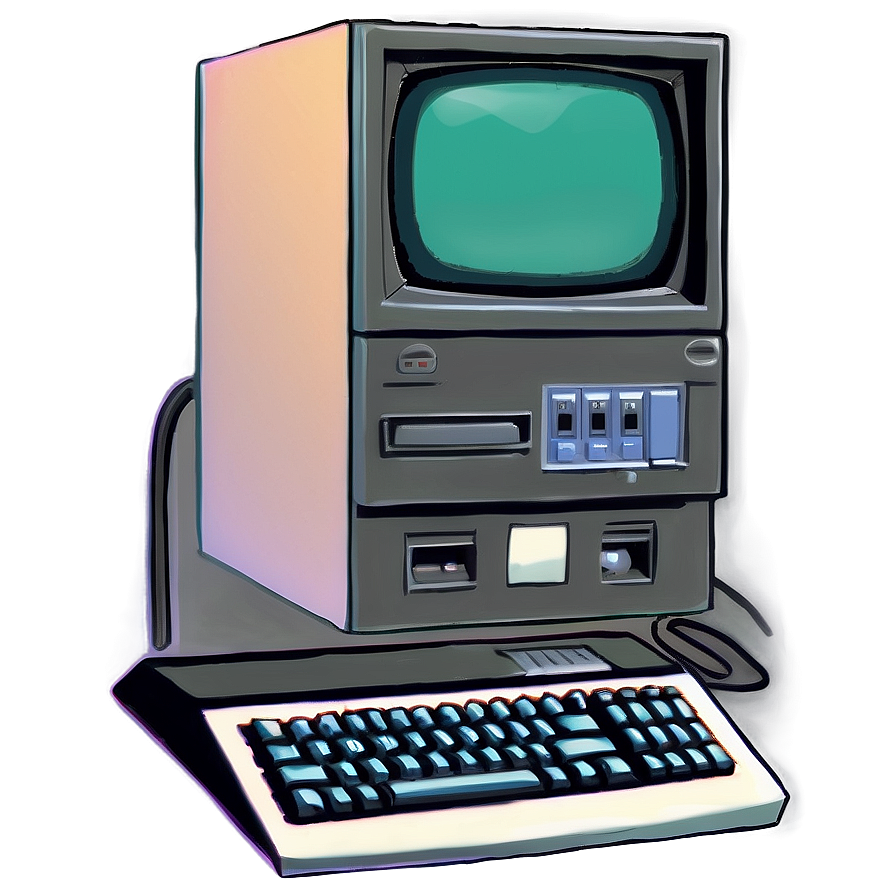 90s Internet Ready Computer Png Nrm71