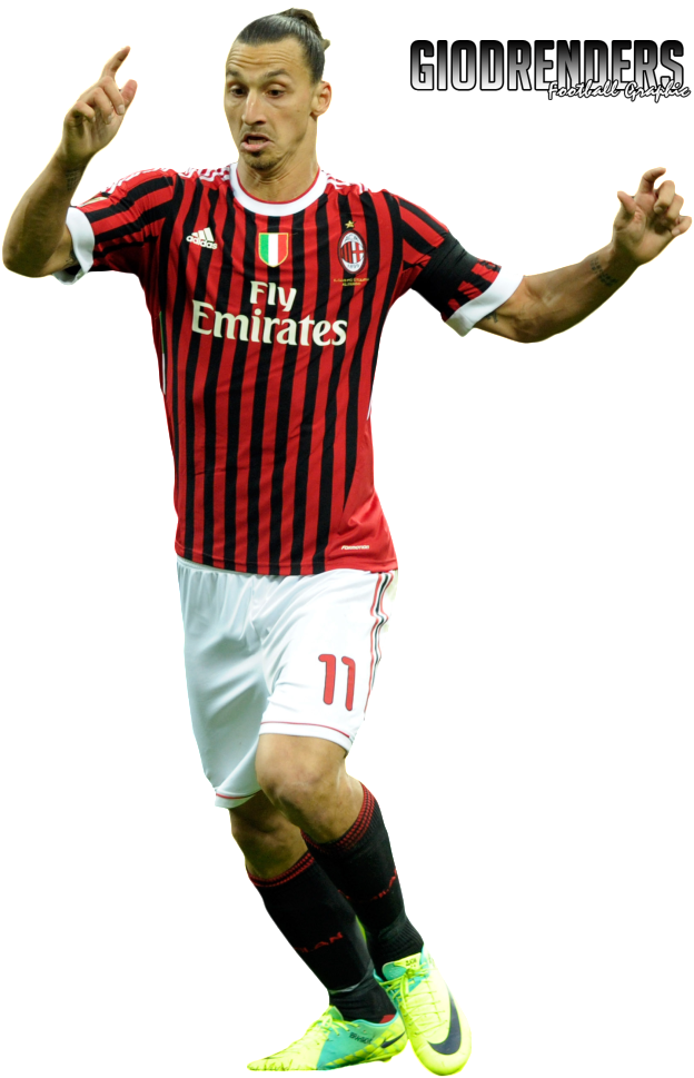 A C Milan Playerin Action Pose