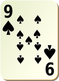 A Card With Black Symbols