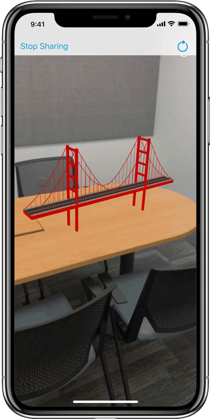 A R Golden Gate Bridge Display