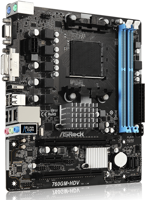 A S Rock760 G M H D V Motherboard