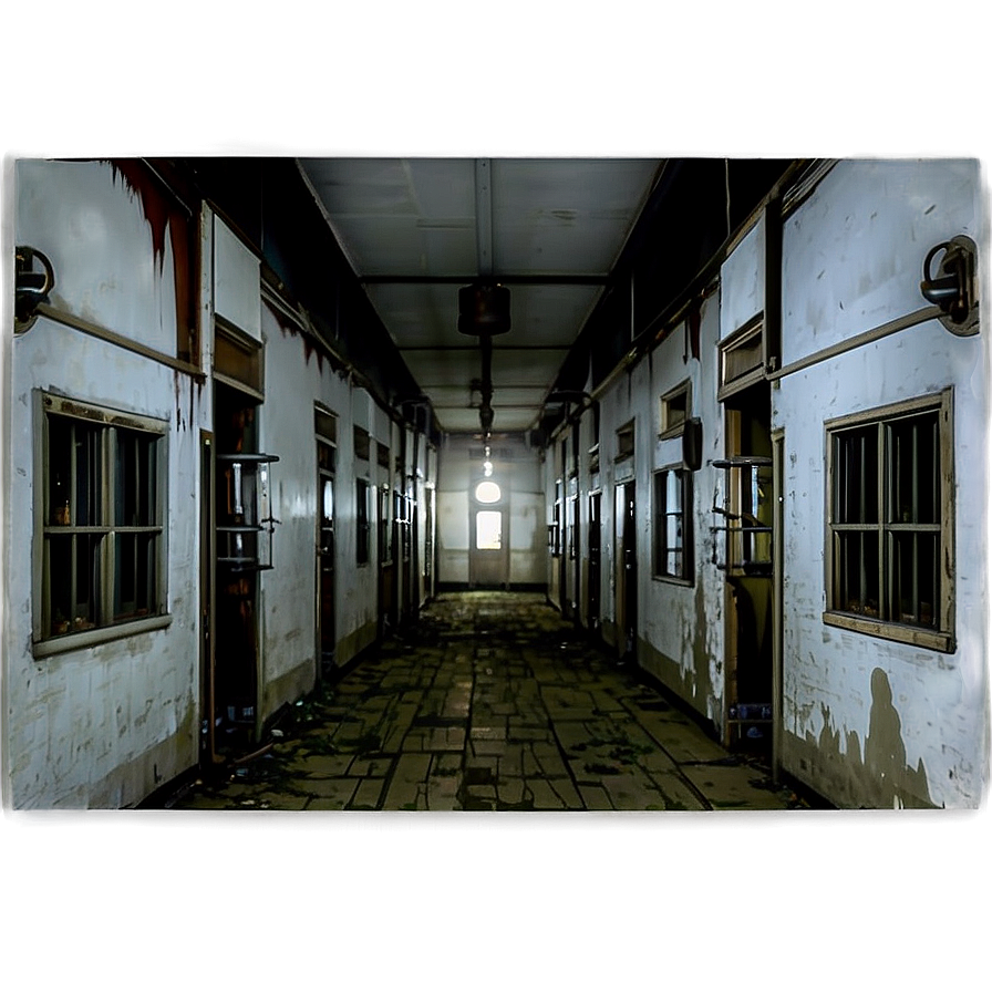 Abandoned Asylum Horror Png Jnf