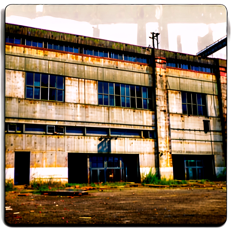 Abandoned Factory Building Png Mfs