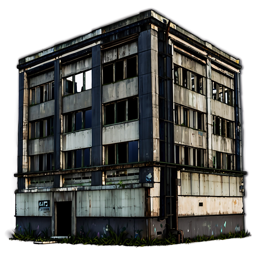 Abandoned Industrial Building Png Ckm