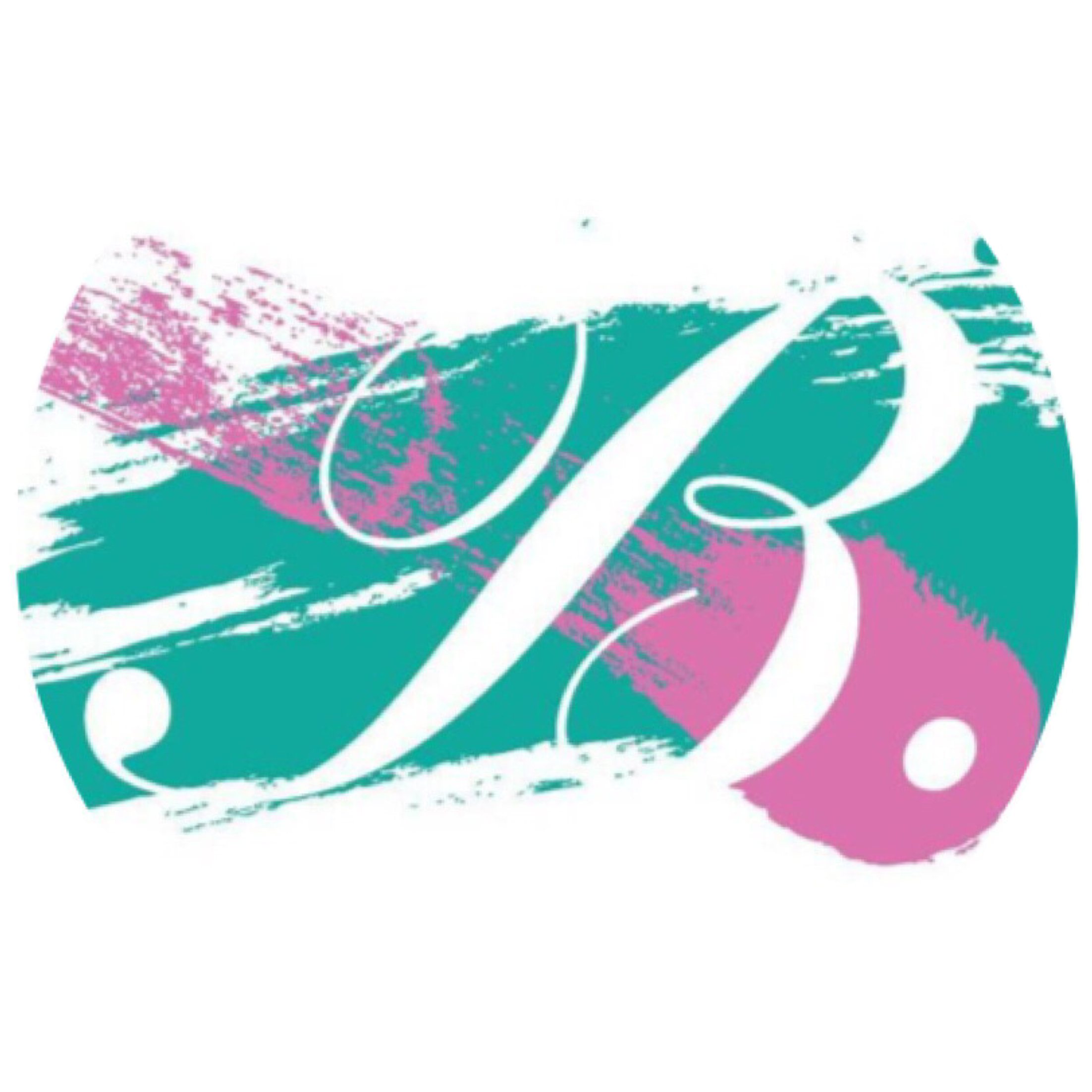 Abstract Aquaand Pink Circle Design