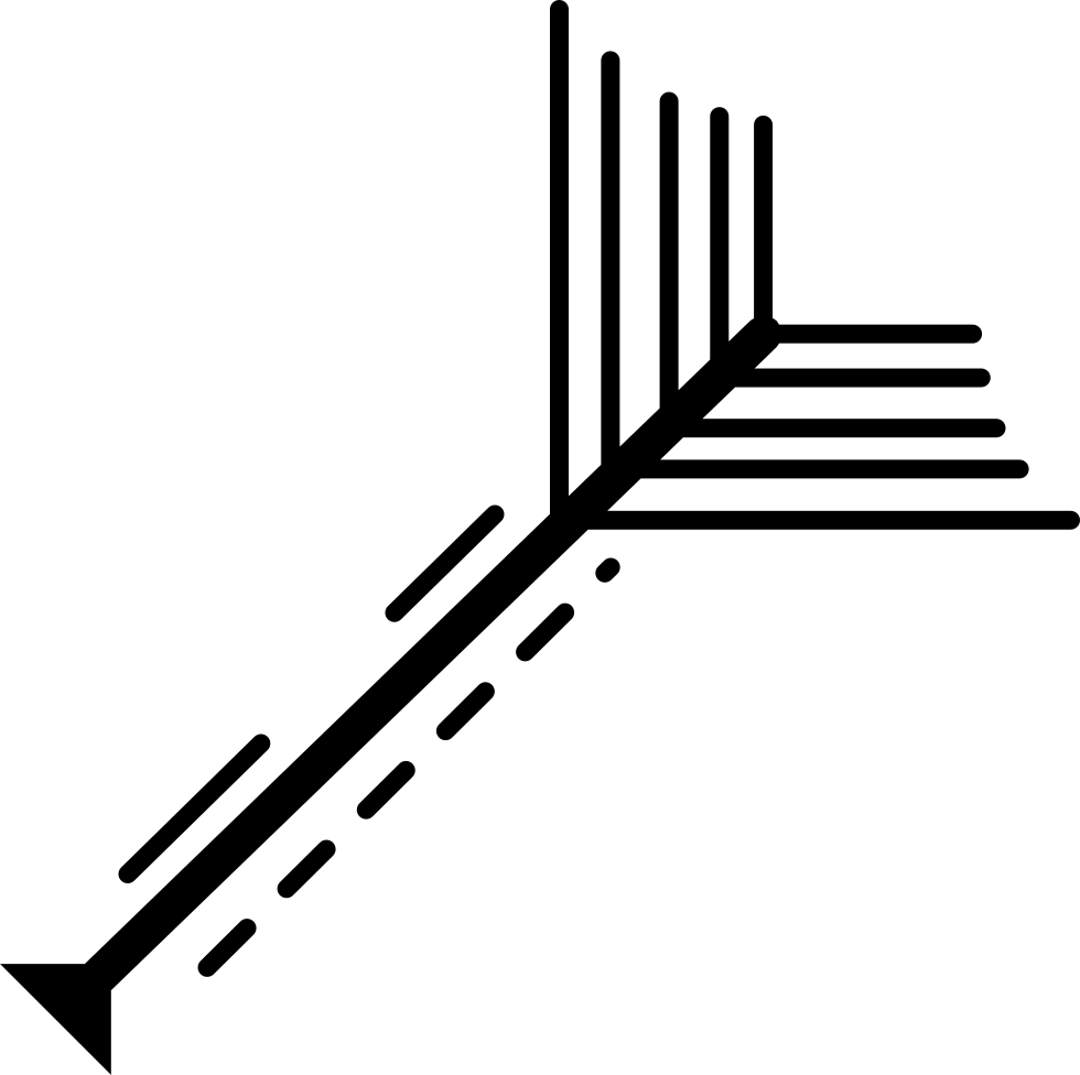 Abstract Arrow Line Art