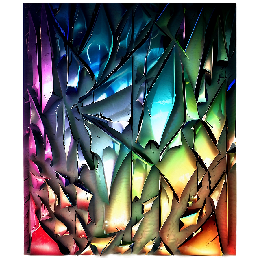 Abstract Art Broken Glass Png 25