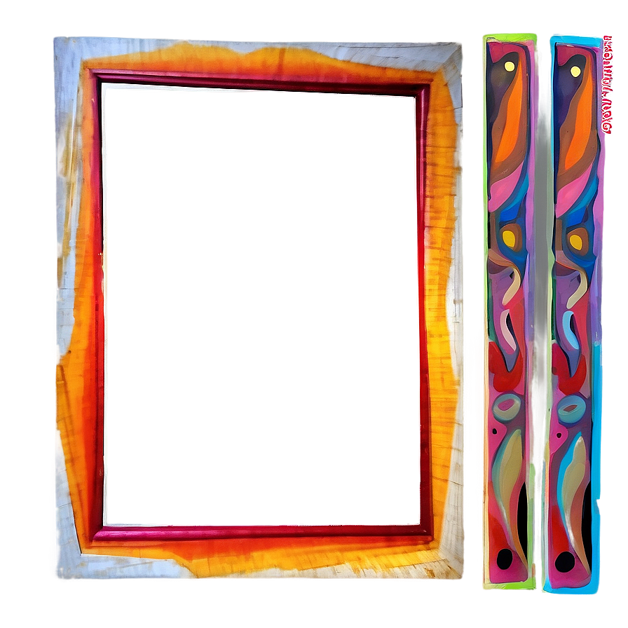 Abstract Art Frame Design Png 50