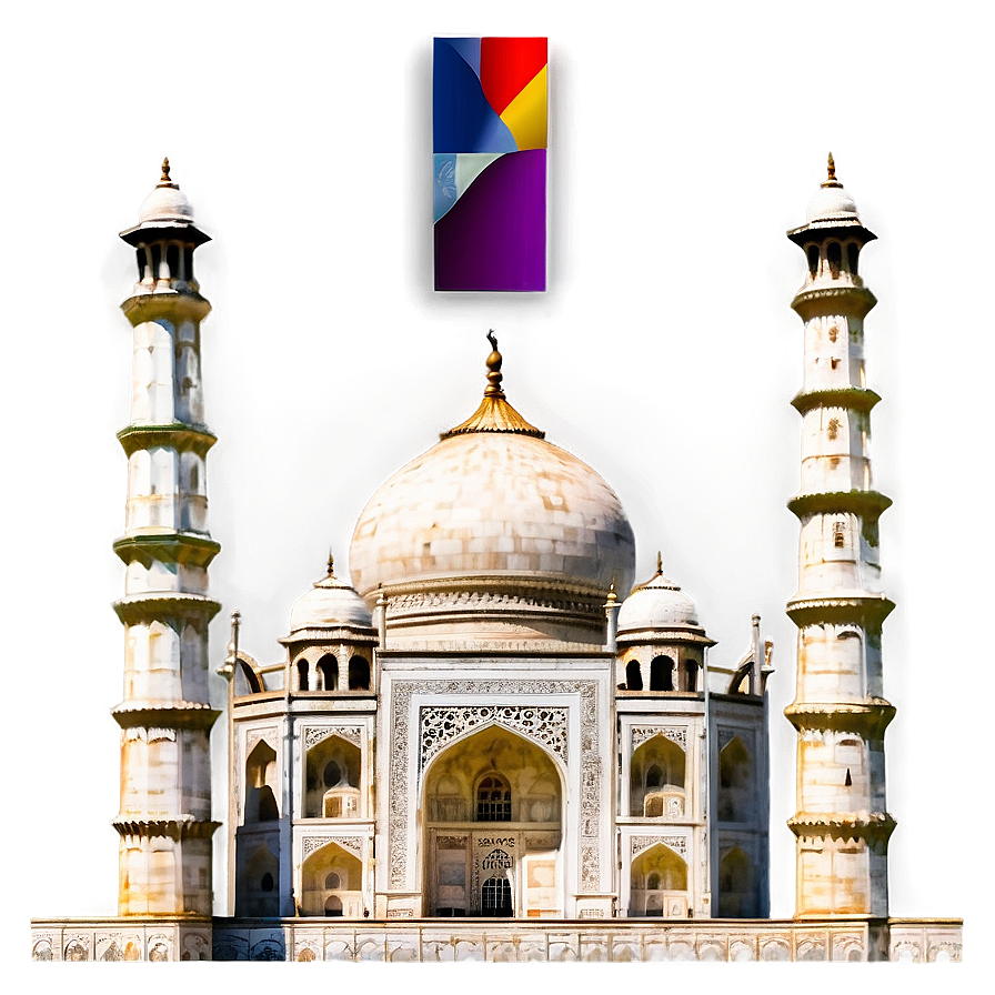 Abstract Art Taj Mahal Png 10