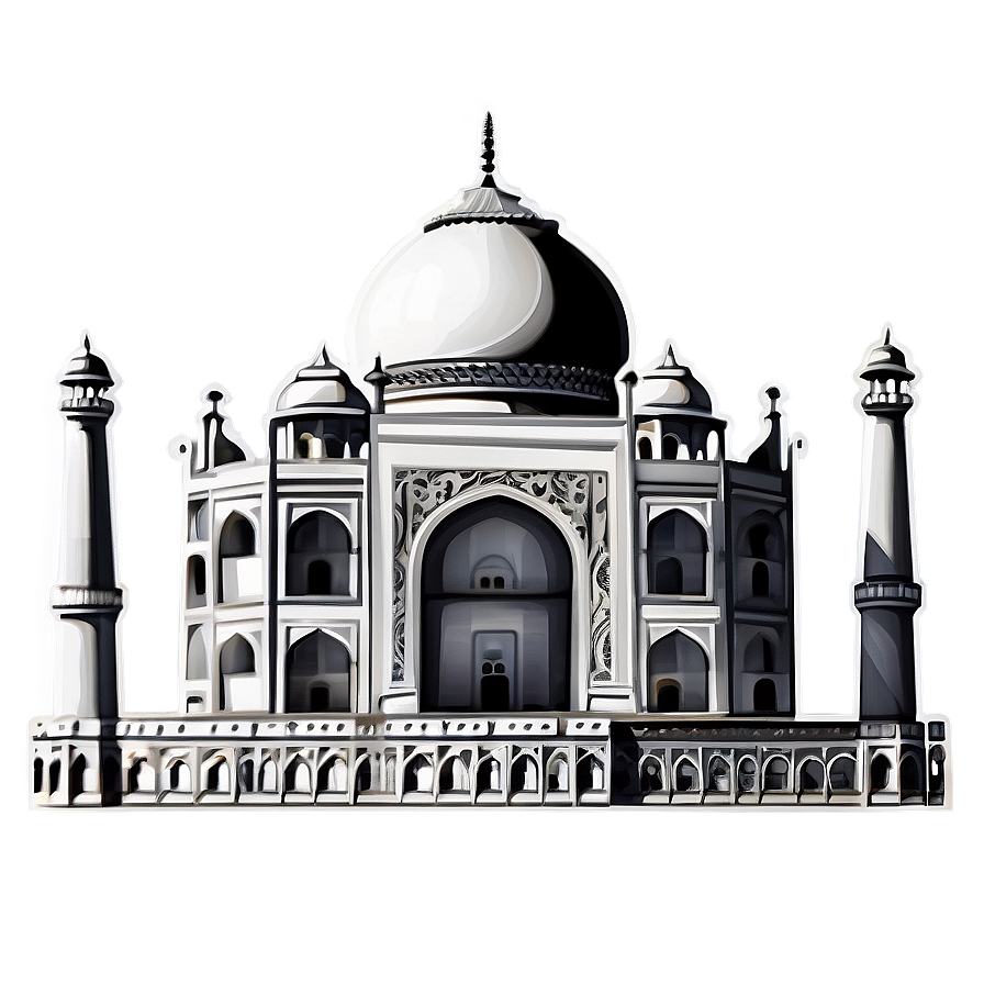 Abstract Art Taj Mahal Png Xar47