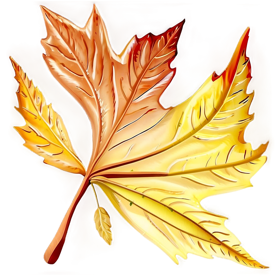 Abstract Autumn Leaf Art Png 06202024