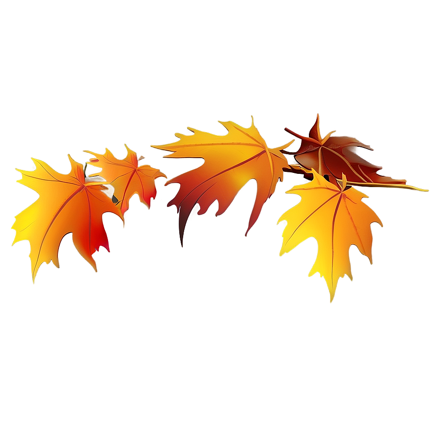 Abstract Autumn Leaf Art Png Dwv22