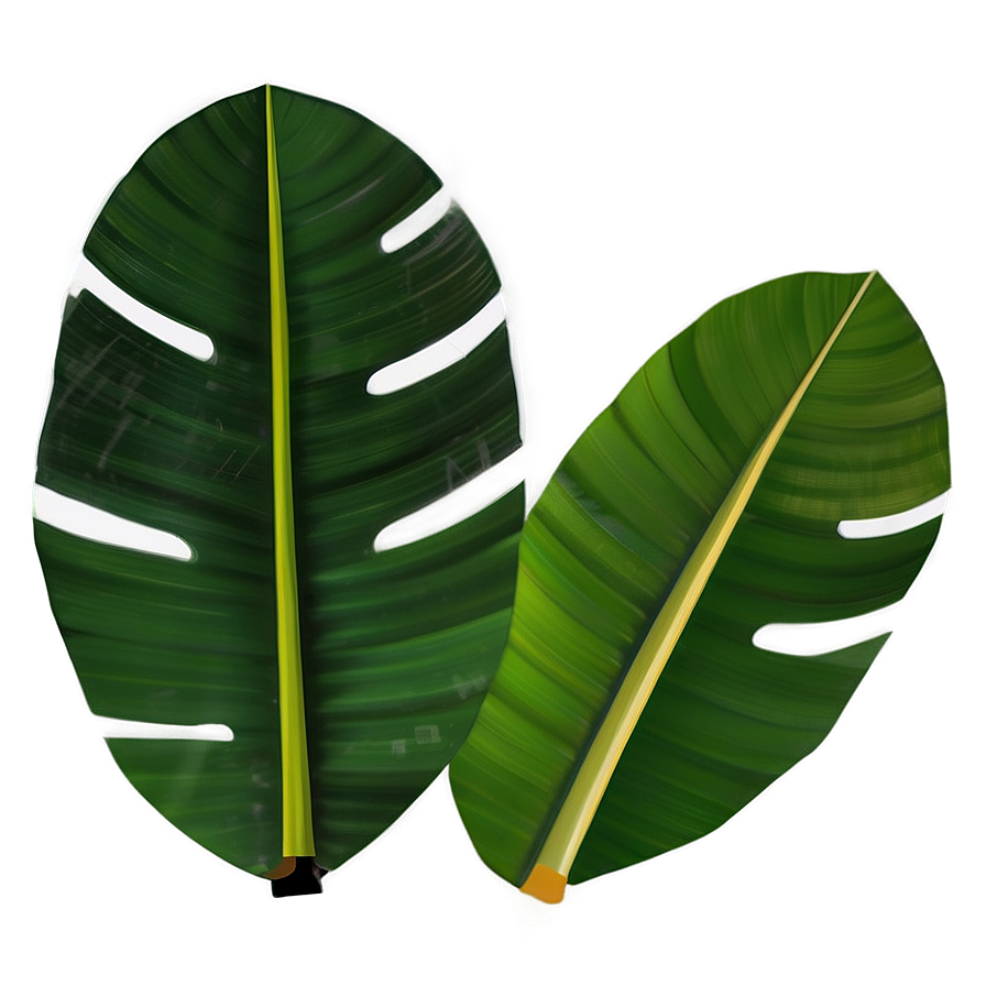 Abstract Banana Leaf Png Tql