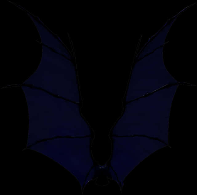 Abstract Bat Wings Silhouette