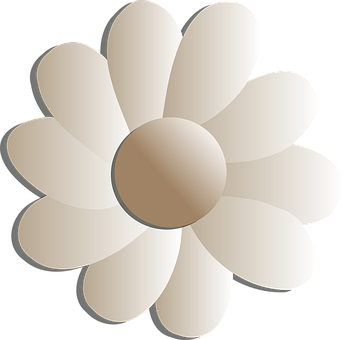 Abstract Beige Flower Illustration