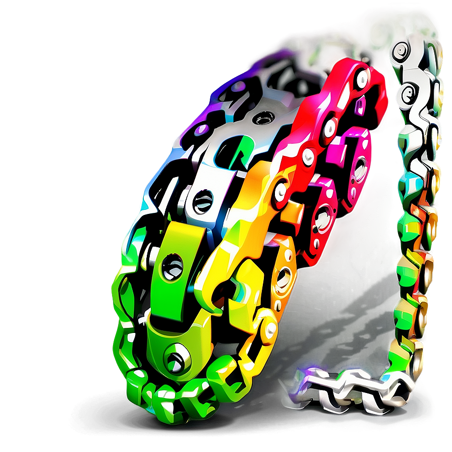 Abstract Bike Chain Concept Png 06292024