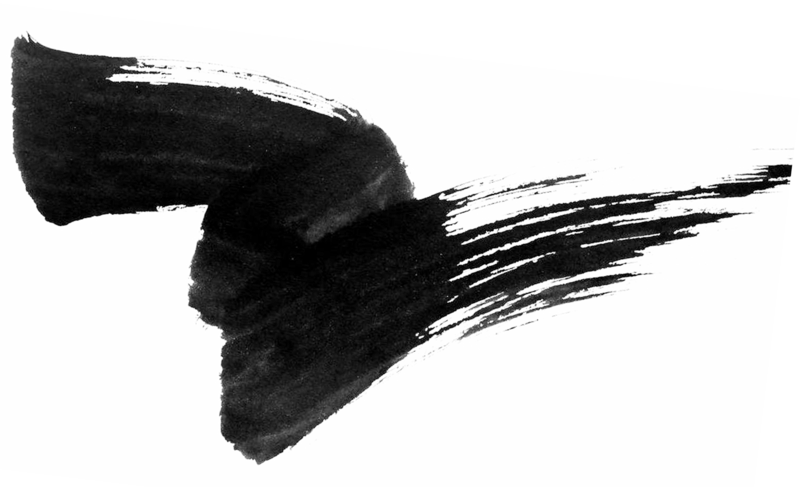 Abstract Black Brush Stroke Artwork