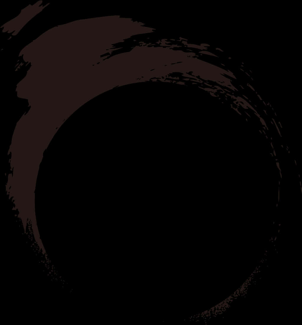 Abstract Black Circle Design