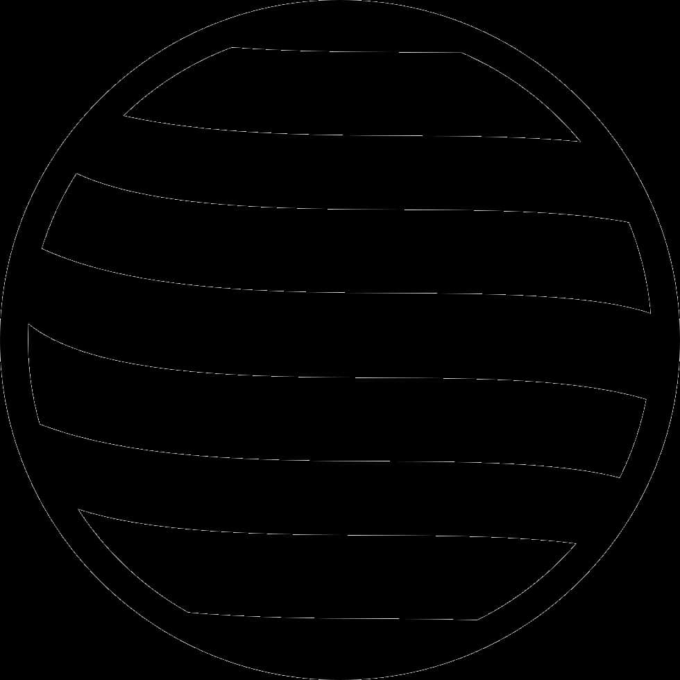 Abstract Black Circlewith Lines