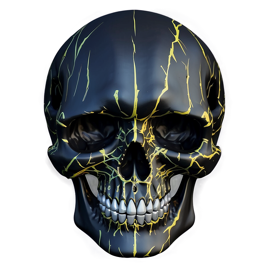 Abstract Black Skull Design Png Nhe77