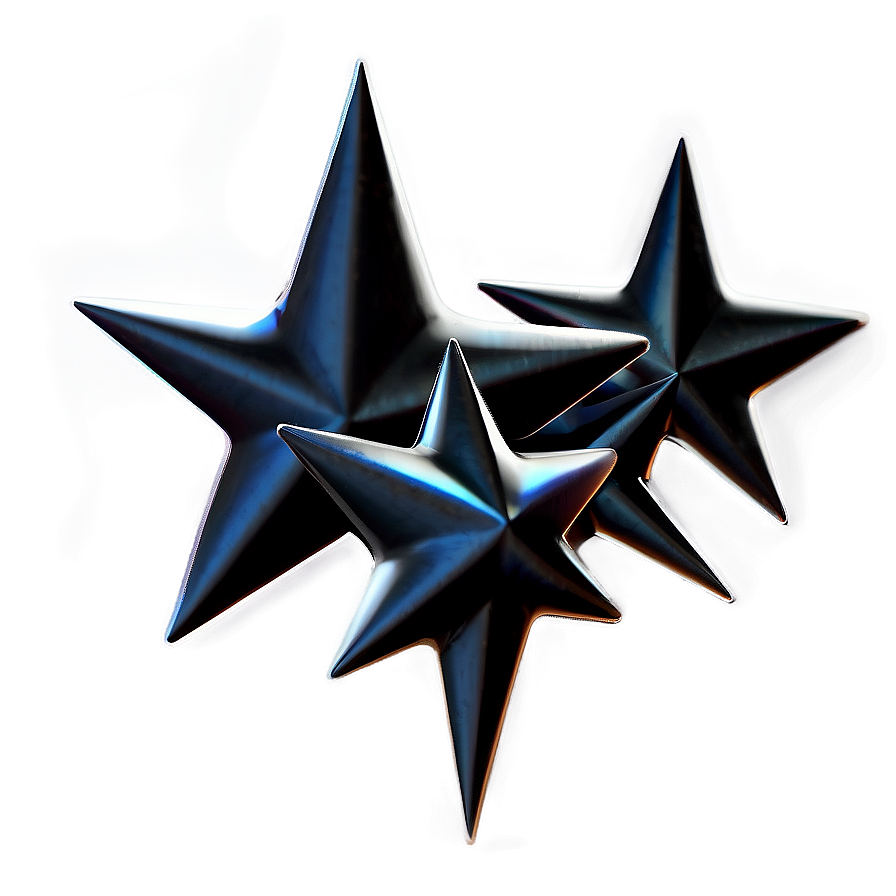 Abstract Black Stars Design Png 28