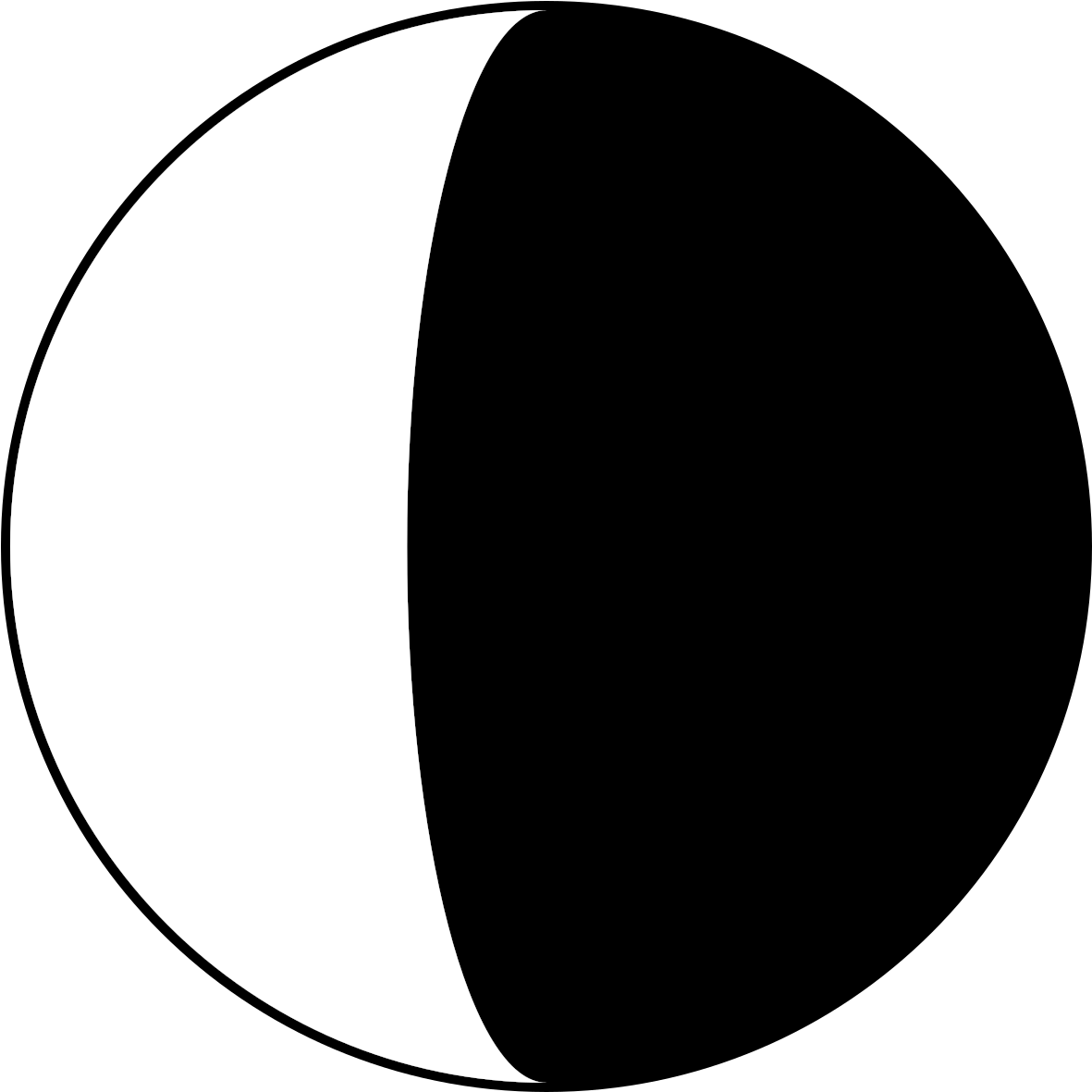 Abstract Blackand White Circle