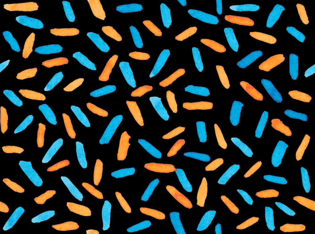 Abstract_ Blue_and_ Orange_ Splatters_ Background