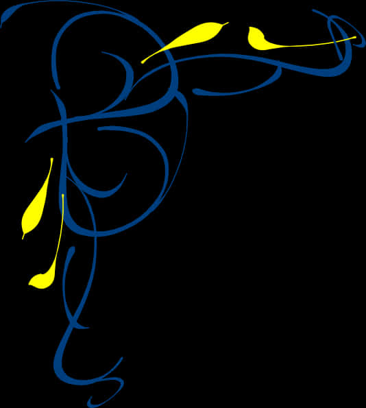 Abstract_ Blue_and_ Yellow_ Swirl_ Design