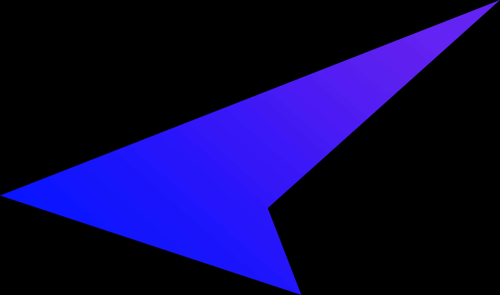 Abstract Blue Arrow Shape