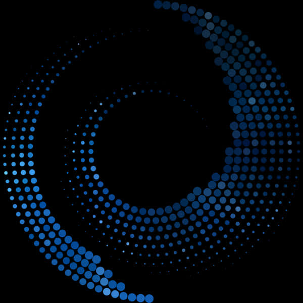 Abstract Blue Circle Dots Vector