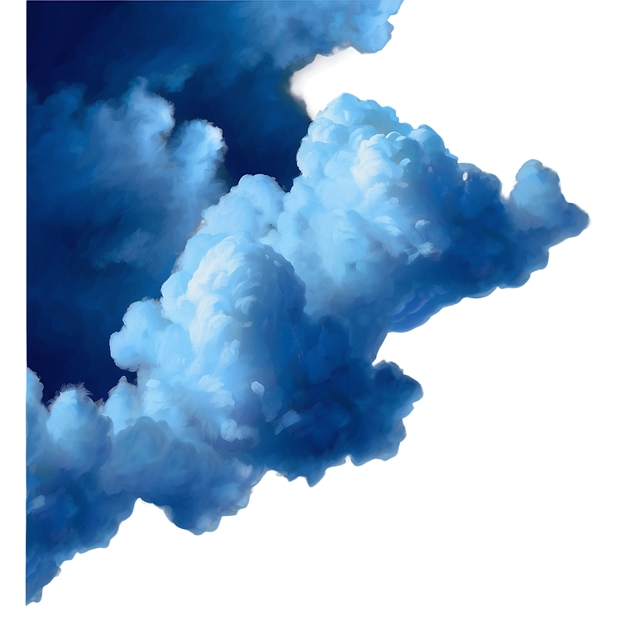 Abstract Blue Clouds Png 06202024