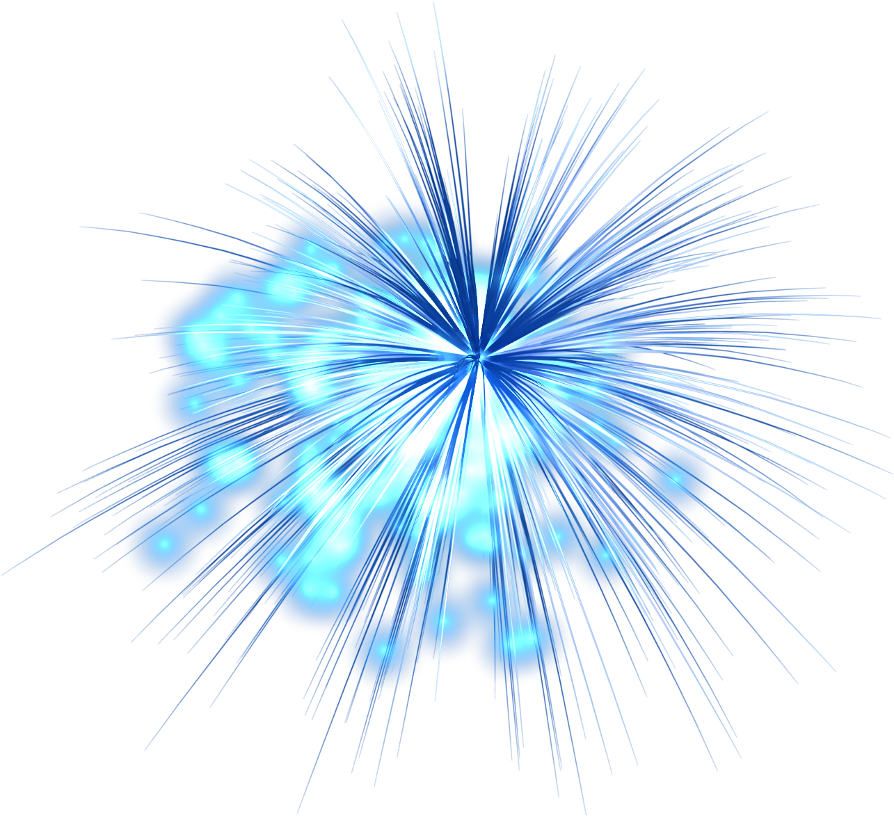 Abstract Blue Energy Explosion