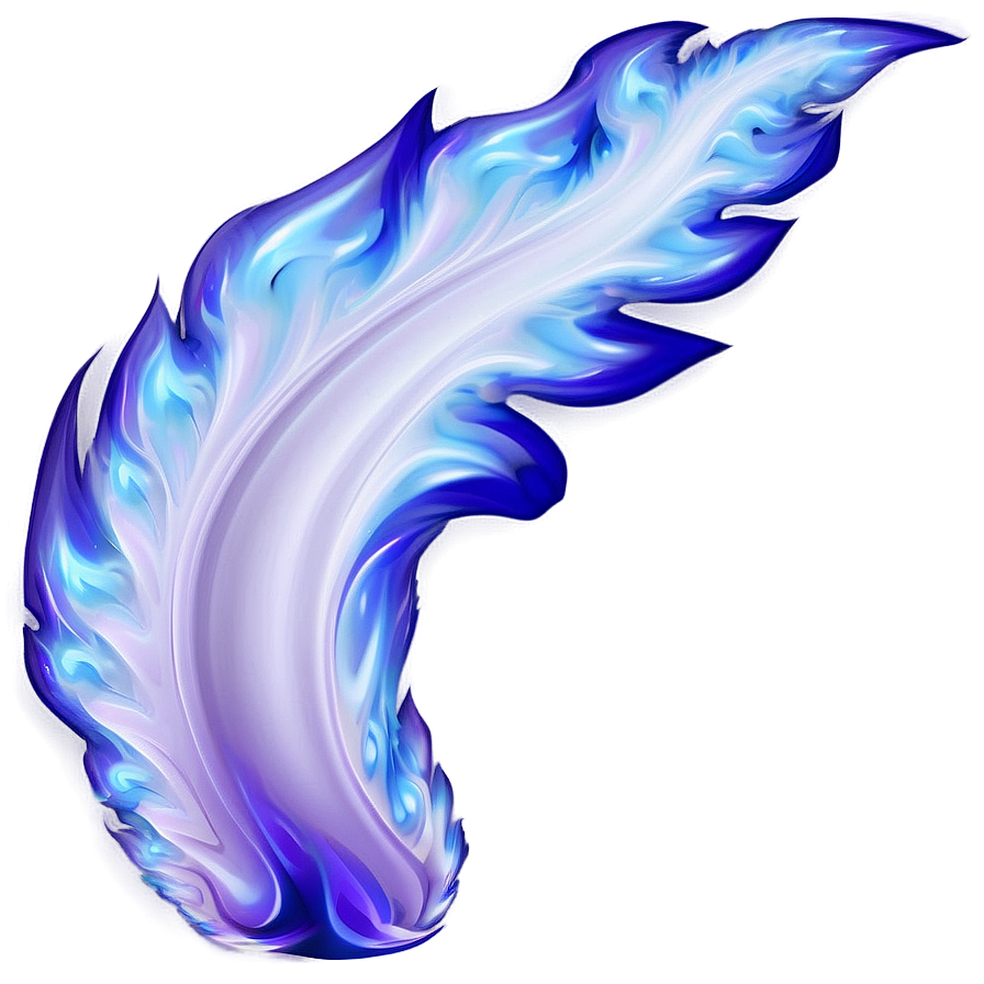 Abstract Blue Flame Art Png 96