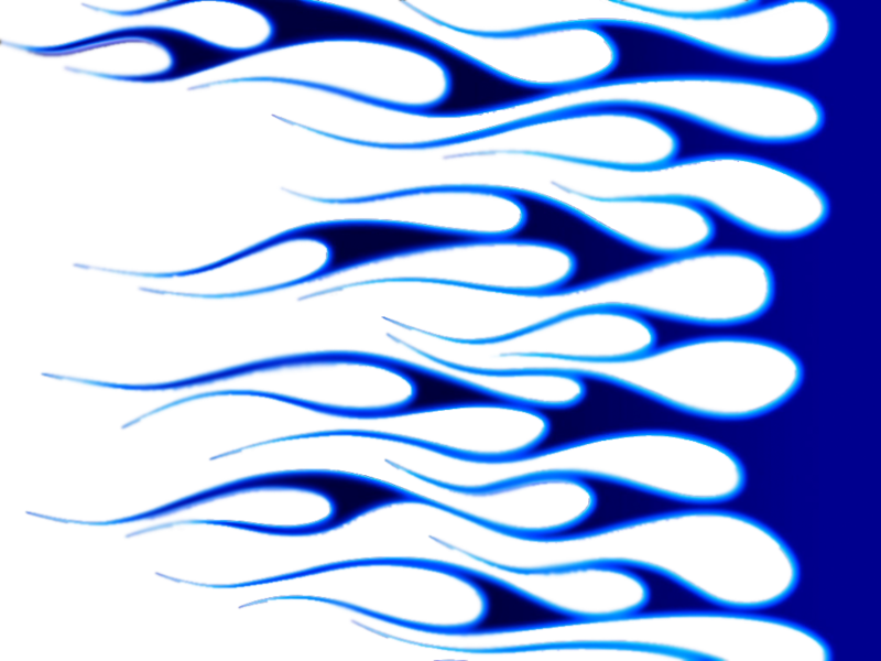 Abstract Blue Flame Pattern