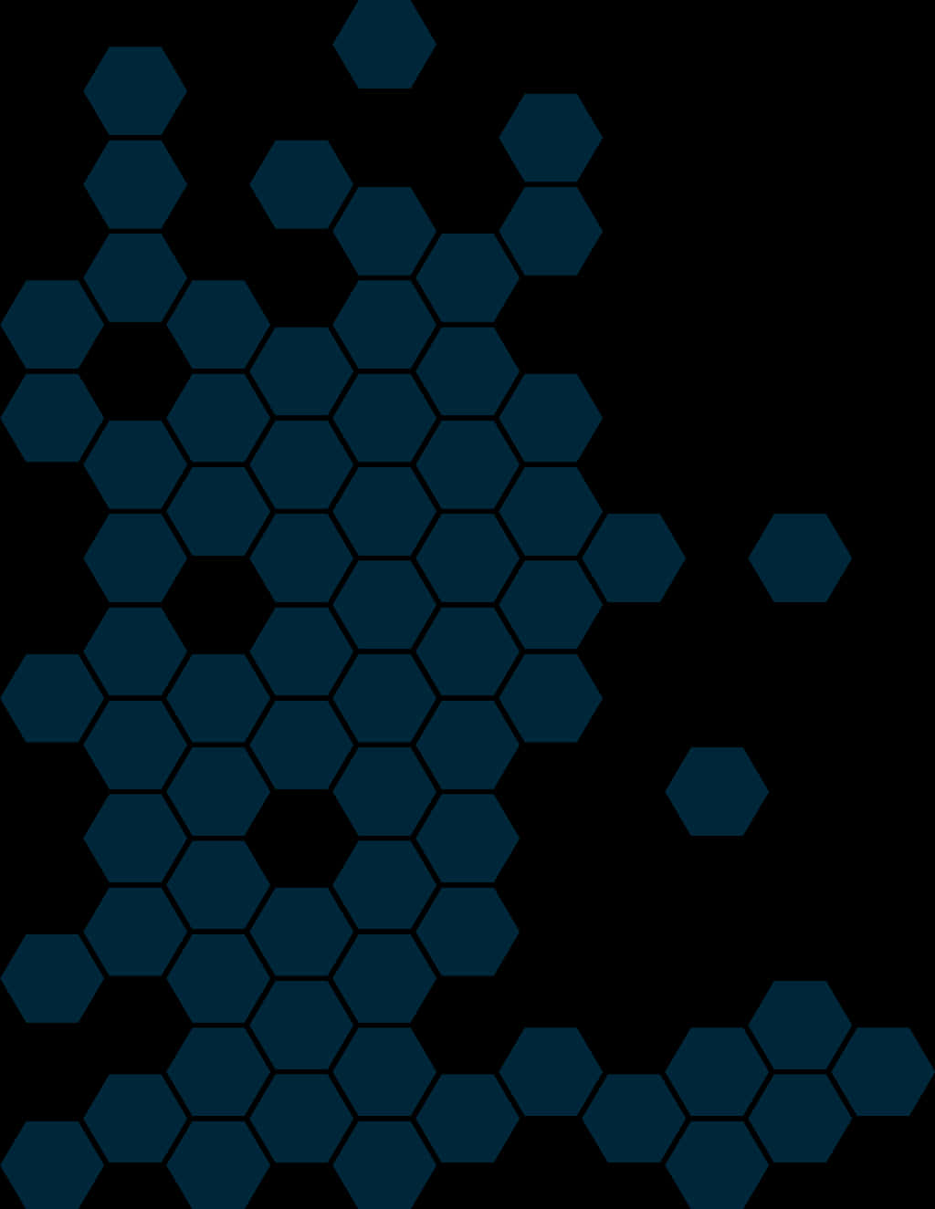 Abstract Blue Hexagonal Pattern