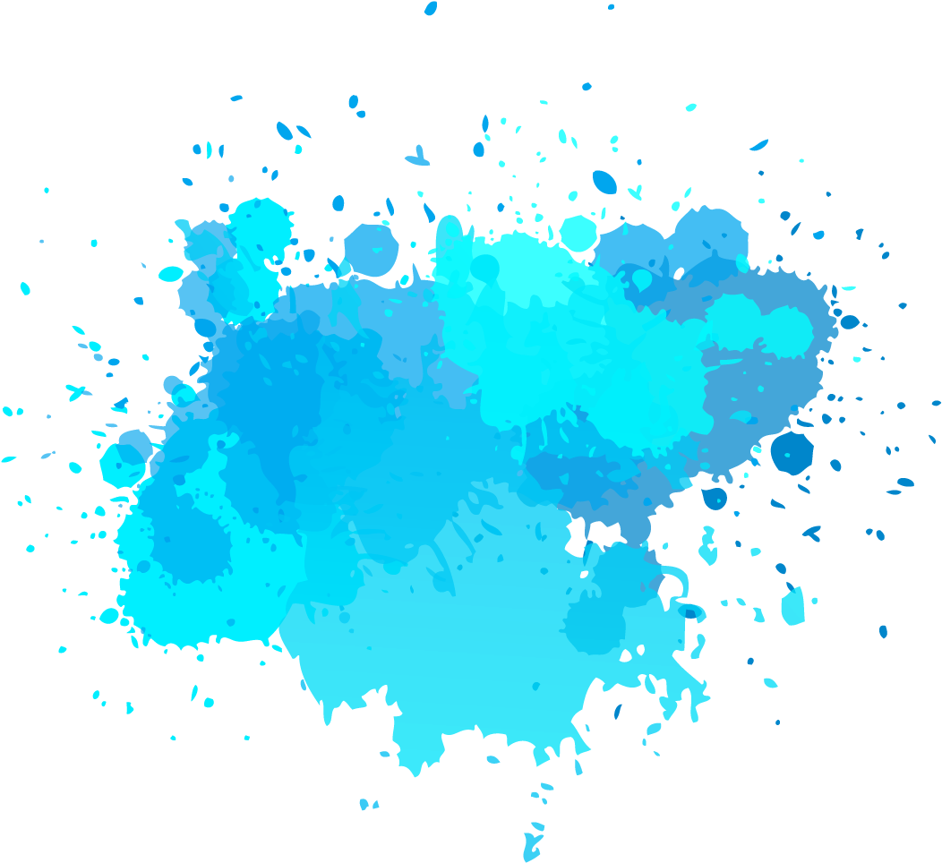 Abstract Blue Ink Splash Background