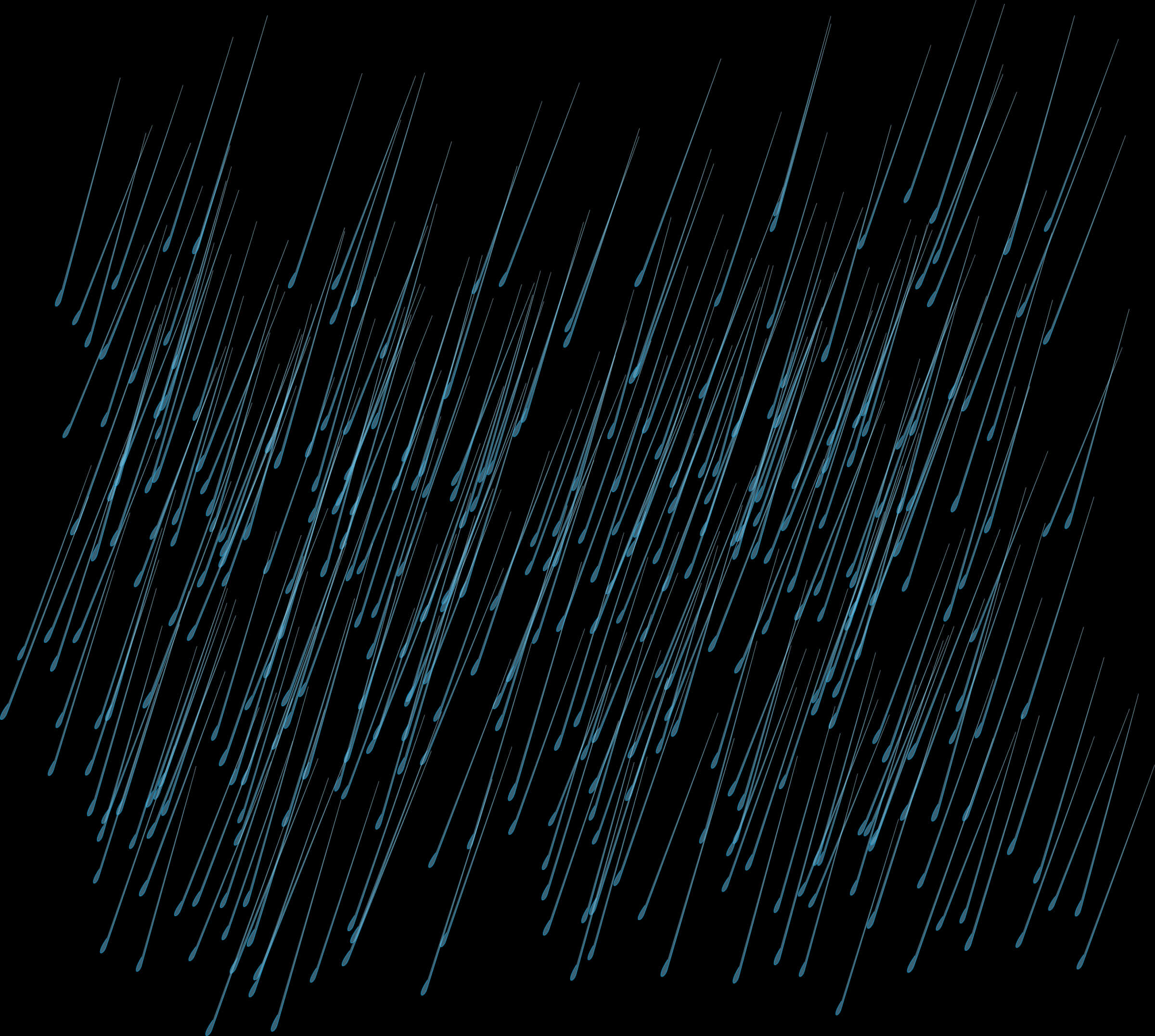 Abstract Blue Rain Streaks