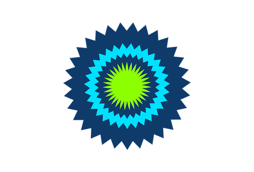 Abstract Blueand Green Mandala