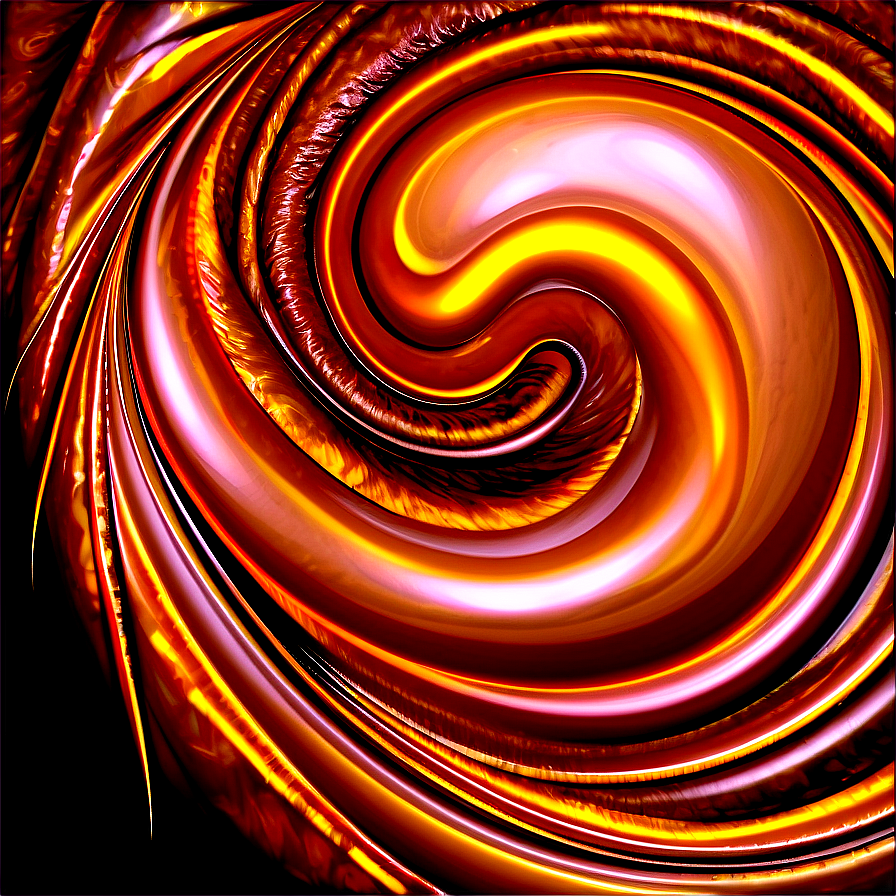 Abstract Brown Swirl Design Png 06202024